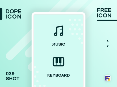 Dopeicon - Icon Showcase 039 music album keyboard music dopeicon freeb.png