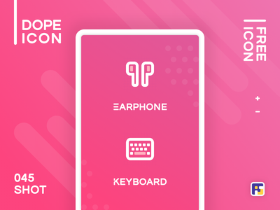 Dopeicon - Icon Showcase 045 keyboard earpods earphone dopeicon freebi.png