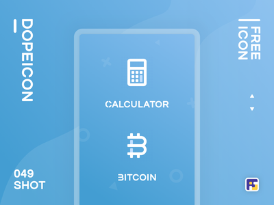 Dopeicon - Icon Showcase 049 calculator bitcoin dopeicon freebies webs.png