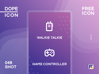 Dopeicon - Icon Showcase 048 game controler walkie talkie dopeicon fre.png