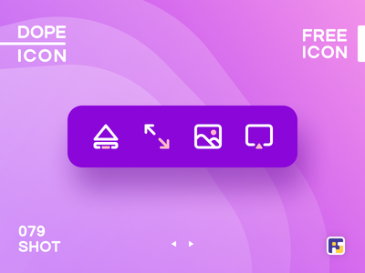 Dopeicon - Icon Showcase 079 full screen expand eject dopeicon freebie.png