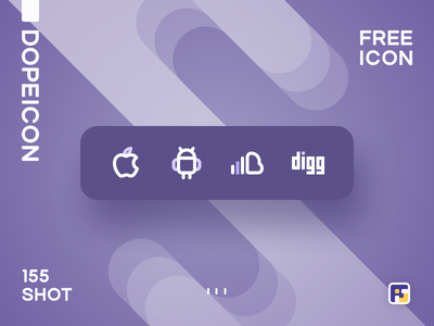 Dopeicon - Icon Showcase 155 flat digg soundcloud android apple icon d.png