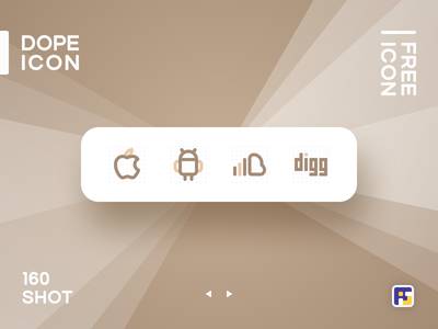 Dopeicon - Icon Showcase 160 social icon digg soundcloud android apple.png