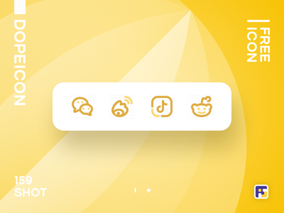 Dopeicon - Icon Showcase 159 social icons reddit weibo wechat dope dop.png
