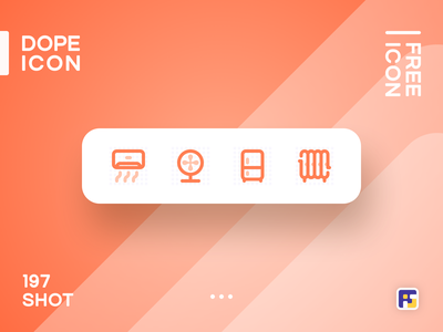 Dopeicon - Icon Showcase 197 smart home fridge home appliances fan air.png