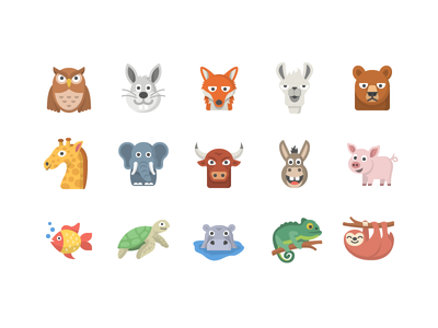 Animal Emoji Set set flat iconography icon emoji animal.png
