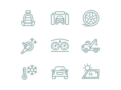 Auto Service Iconography iconography line set icon icons vehicle car a.png