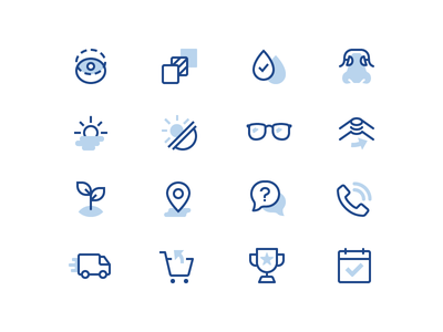 Clearly Eyewear Iconography app icons icon designer icon design duoton.png