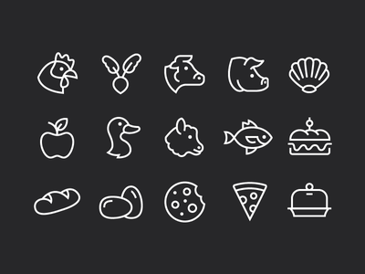 Foodie Iconography line icon set cook iconography icons food.png
