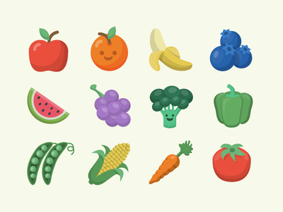 Fruits  Veggies emoji shadow flat vegetable fruit icon set iconography.png