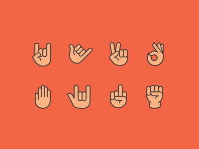 Hand Gestures iconography shaka peace signs hand gestures icons.png
