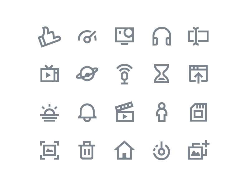 GoPro Icon Suite  Case Study case study custom icon set iconography ic.gif