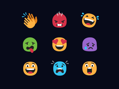 Hero.tv Reaction Emoji set reaction emoticon emotion illustration icon.png