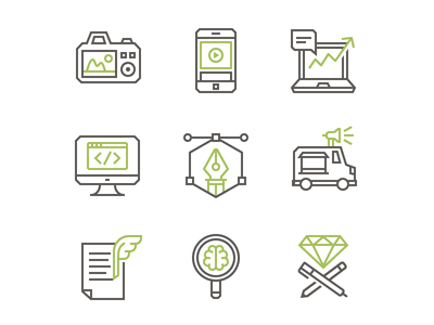 Infinite Iconography vector line services design color icons.png