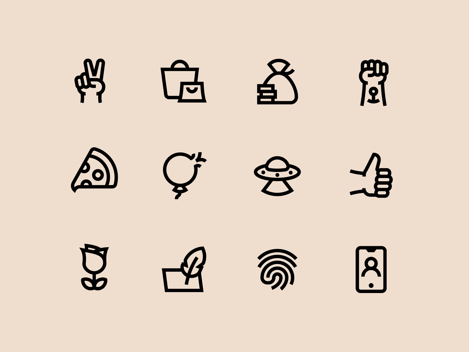 Klarna Illustrated Icons illustration icon set brand marketing app ico.gif
