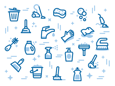 MaidPro Icon Pattern cleaning maid color duotone line iconography icon.png
