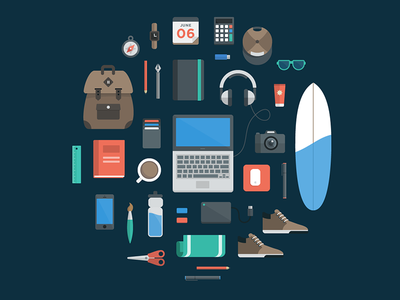 My Freelance Essentials marketing illustration flat icons icon set ico.png