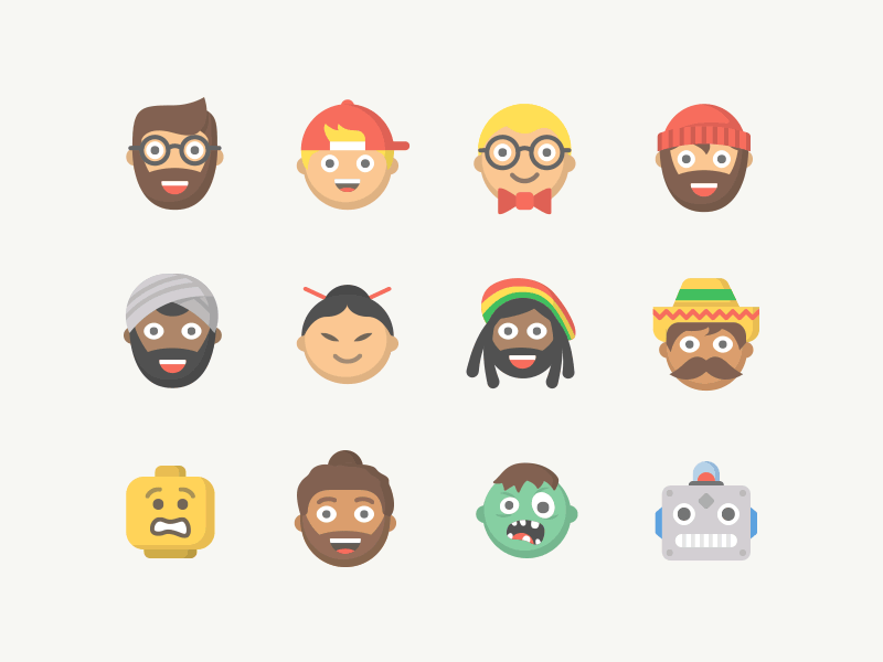 People Emojis emoji icon set characters iconography moji icons people.gif
