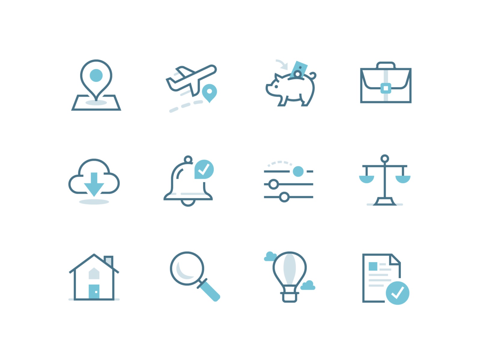 Security Benefit Iconography  Tricolor savings retirement business vec.jpg