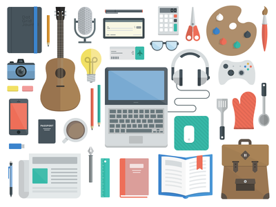 SpareChair - New Website icon flat illustration laptop headphones guit.png