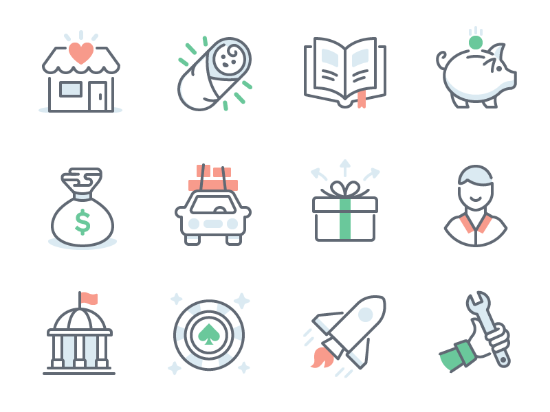 TurboTax Icon Refresh iconography icon icon set color illustration ico.gif