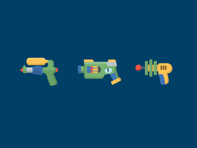 Weaponry icons illustration gun water laser nerf.png
