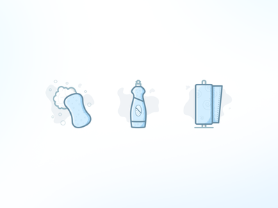 Cleaning Icons cleaning icons paper towels sponge soap cleaning icons.png