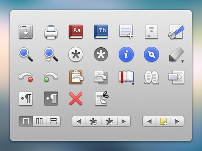 Final Draft  - Menubar Icons final draft icons os x ui icons ui icons.png