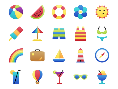Garland - 25 Summer Vaction Icons free vacation summer icons.png