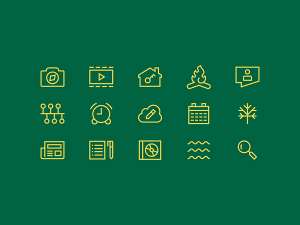 Echo Lake Icon Set rebrand summer camp design 829 dan fleming creative.png
