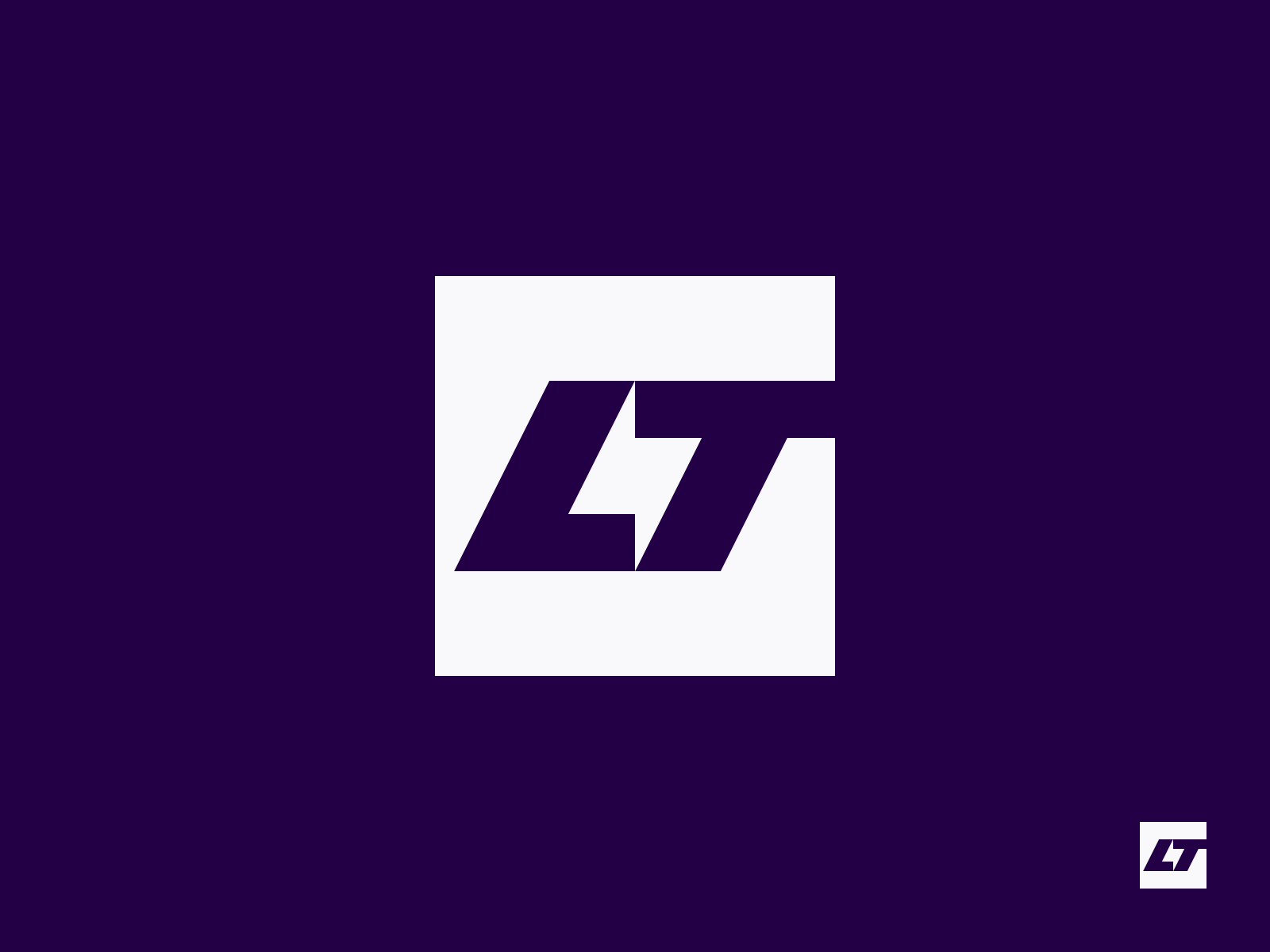 Lightning Talks Symbol monogram lightning lt logo brand identity creat.png