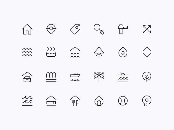 Luxury Homes  Icons 02 minimal clean luxury icon set creative design d.png