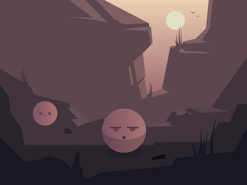 Bounce ball bounce rock landscape flash animation.gif