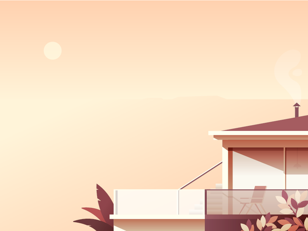 Vacation home home sunny beach architecture holiday vacation.png