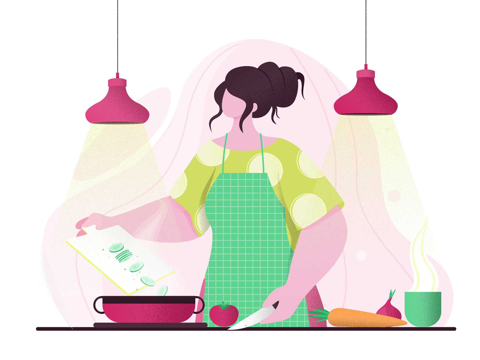 cooking girl digital design vector concept colors character design fla.jpg