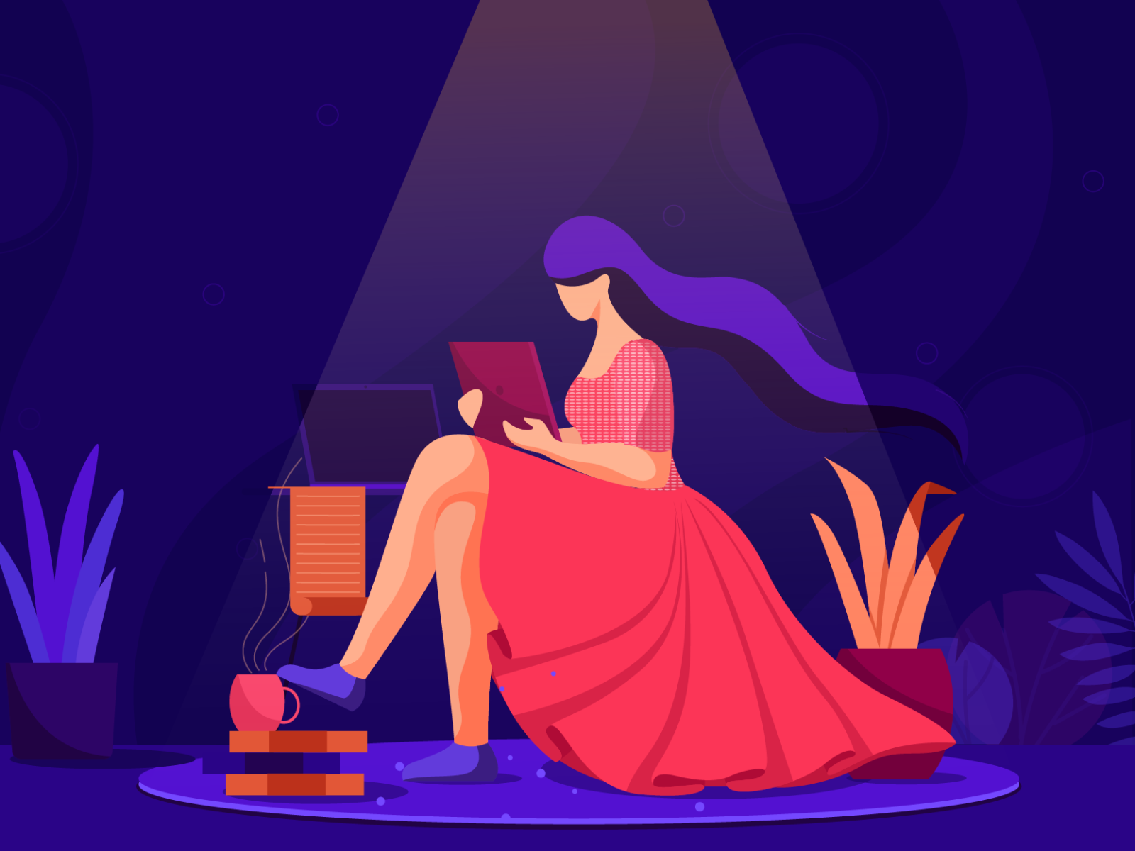 designer concept digital vector design colors leaves working designer.png