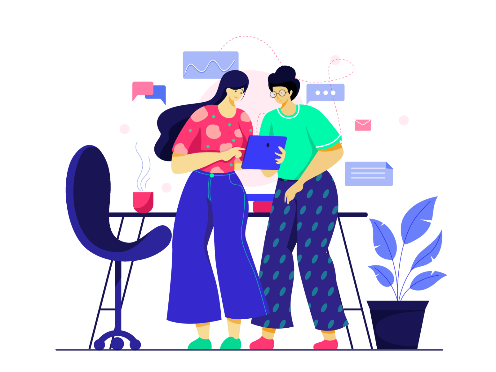 discussion discussion colors digital vector design concept character d.png