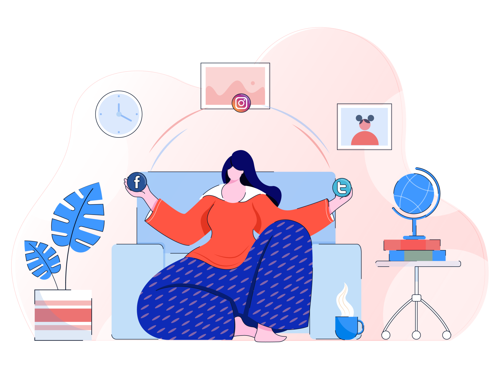 girl playing with social media girl design digital vector concept char.png