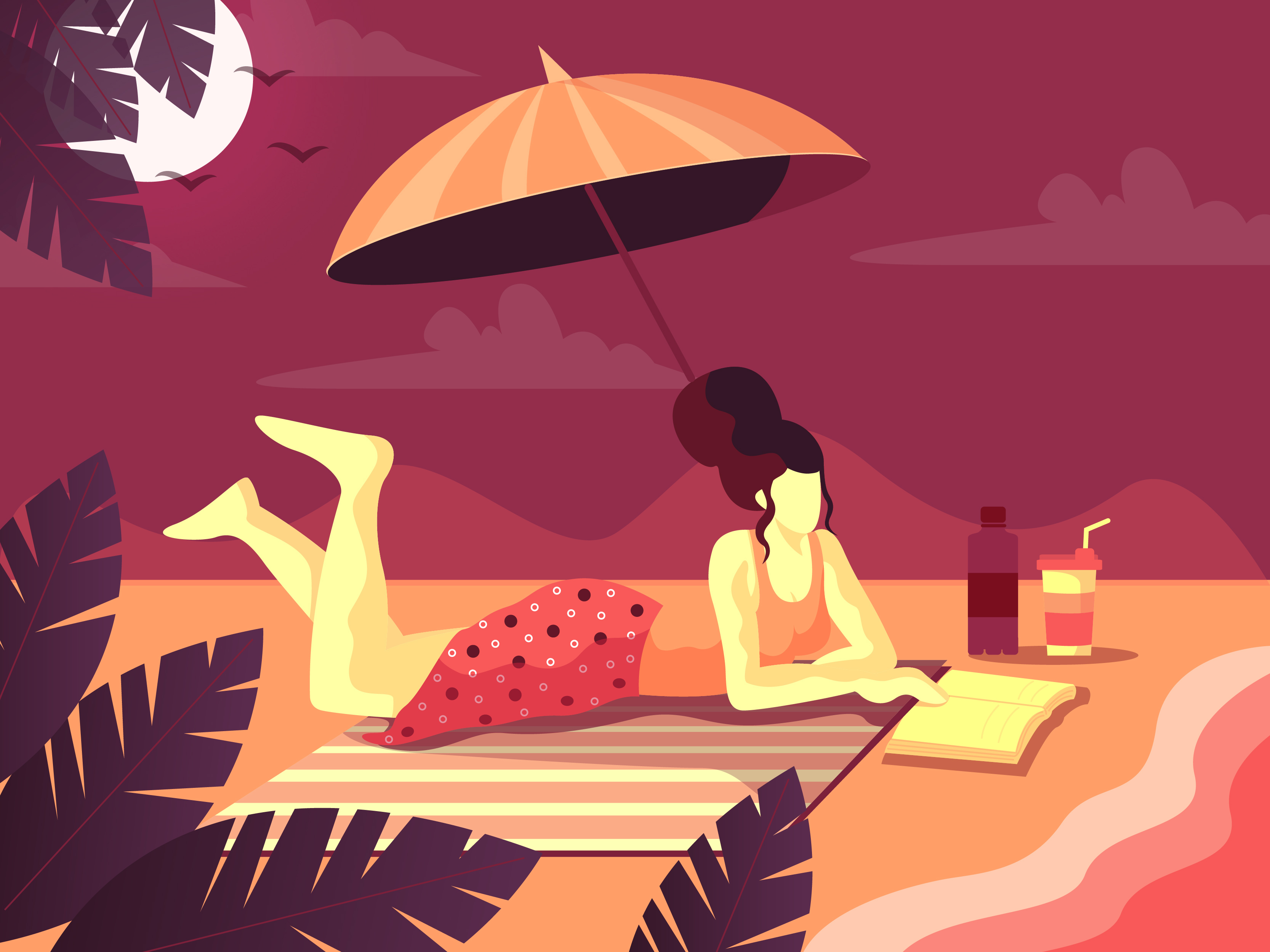 ILLUSTRATION  concept girls Nature leaves pets (3).jpg