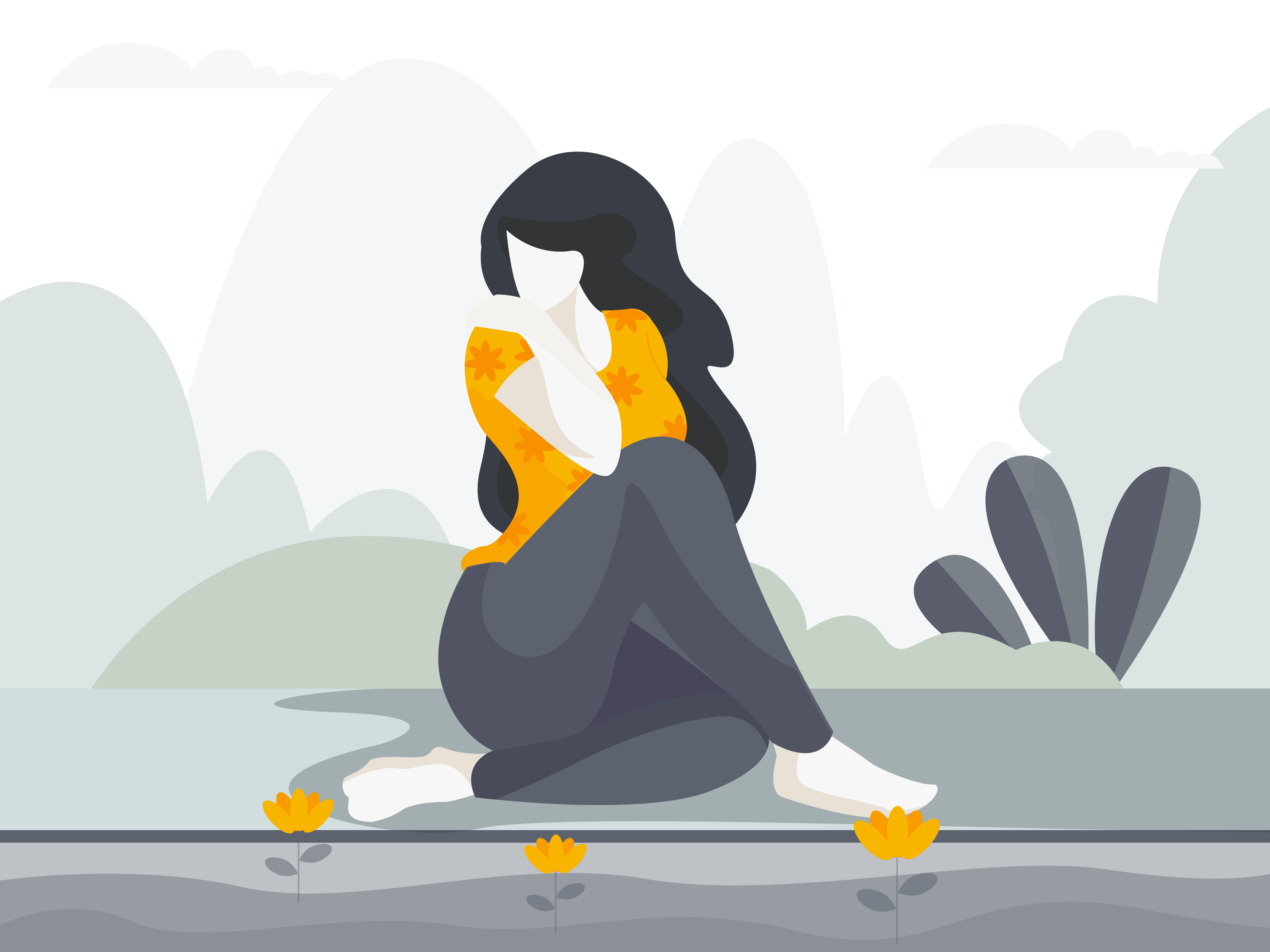 ILLUSTRATION  concept girls Nature leaves pets (5).jpg