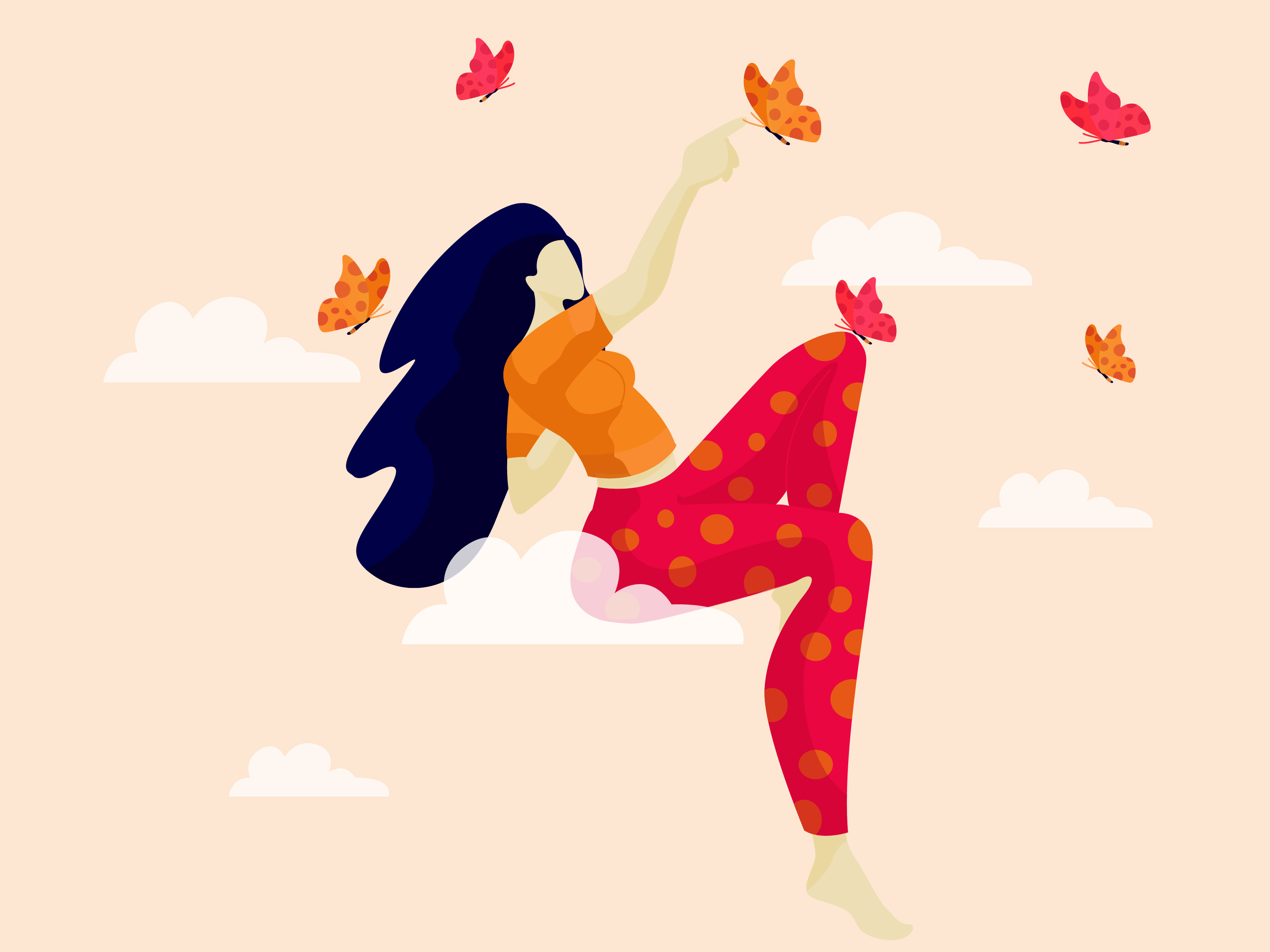 ILLUSTRATION  concept girls Nature leaves pets (7).jpg