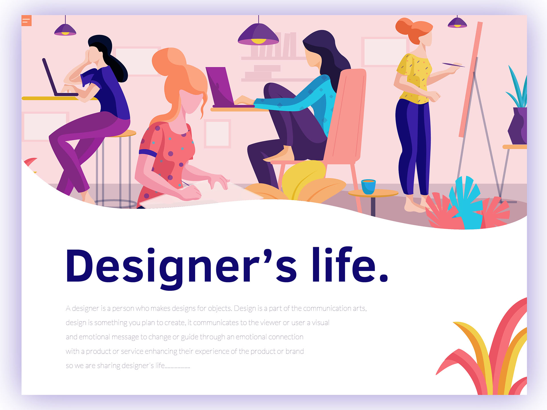 ILLUSTRATION  concepts thoughts vectors ui ux interaction colours girl (6).jpg