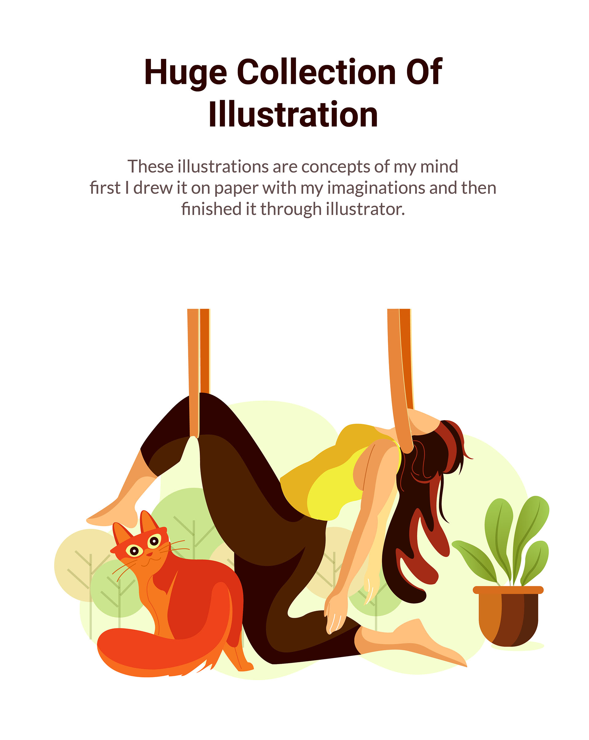 ILLUSTRATION  vector charactors girls Nature plants leaves activities (2).jpg