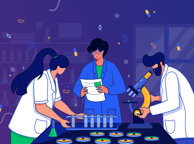 pharmacists pharmacist research digital vector design concept characte.png