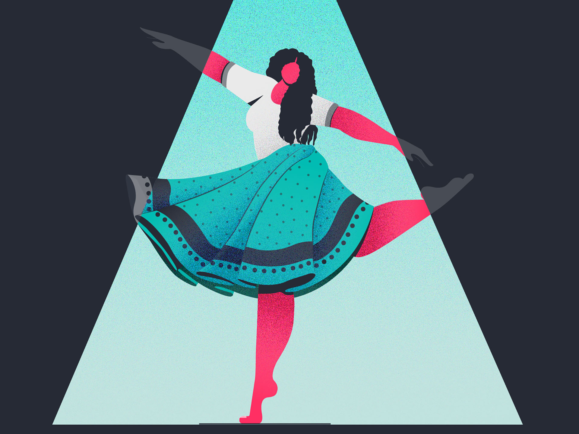 The dancer colors character design dancer vector digital design concep.jpg