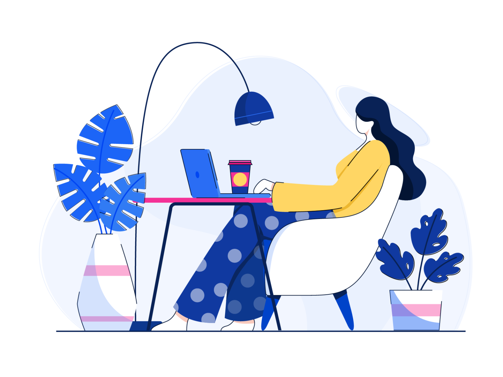 working mode digital vector design concept flat vector character desig.png