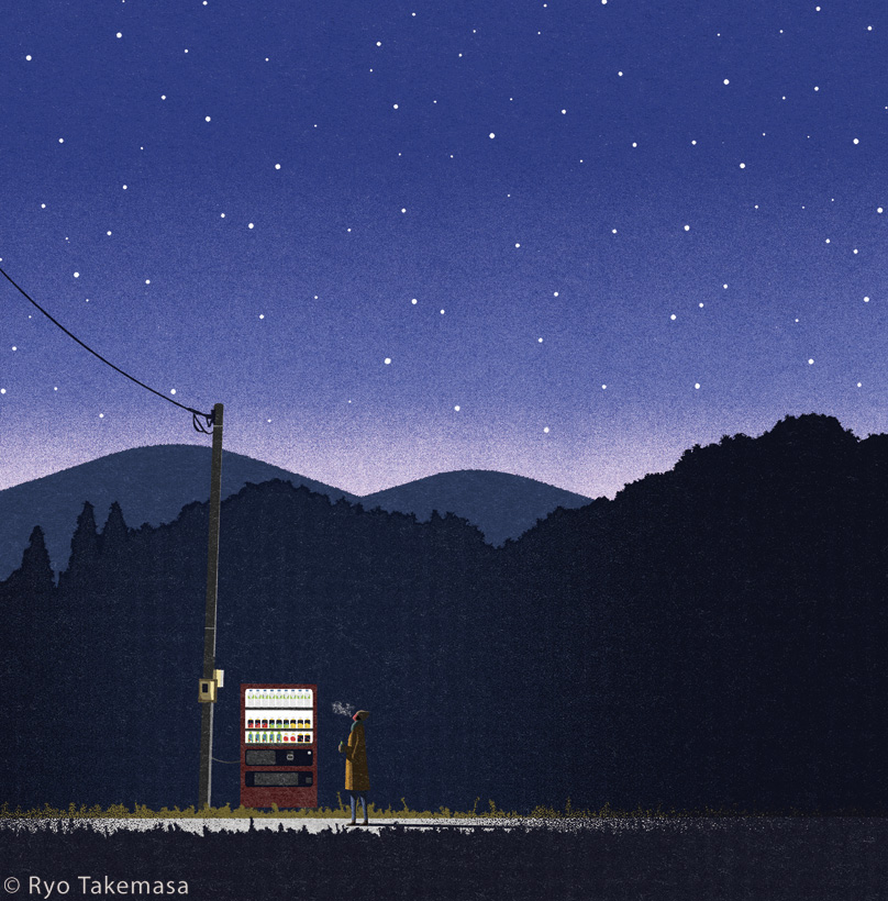 DUSK japan Landscape night starry night starry sky winter countryside.jpg