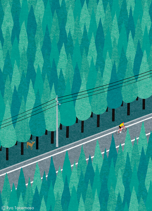 forest green woods Bicycle Landscape.jpg