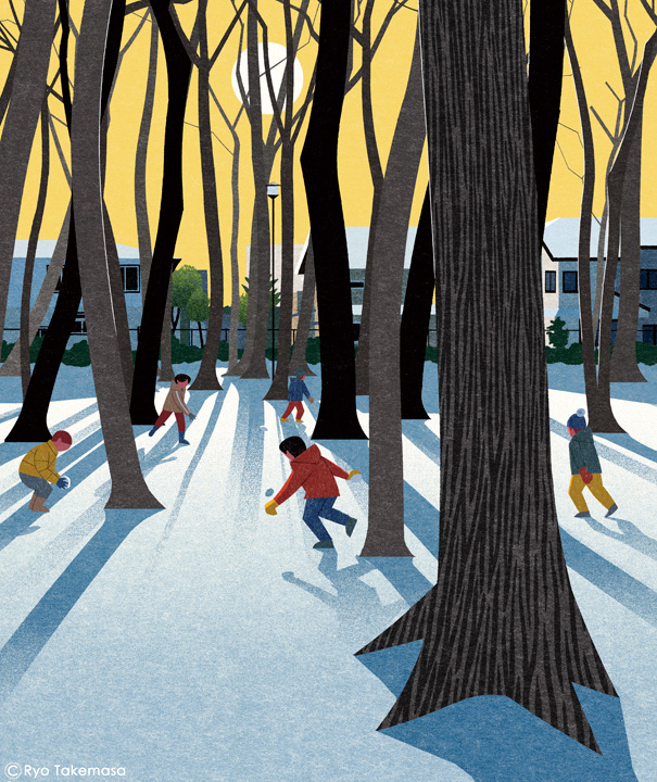 Landscape children Nature winter snow copse Grove.jpg