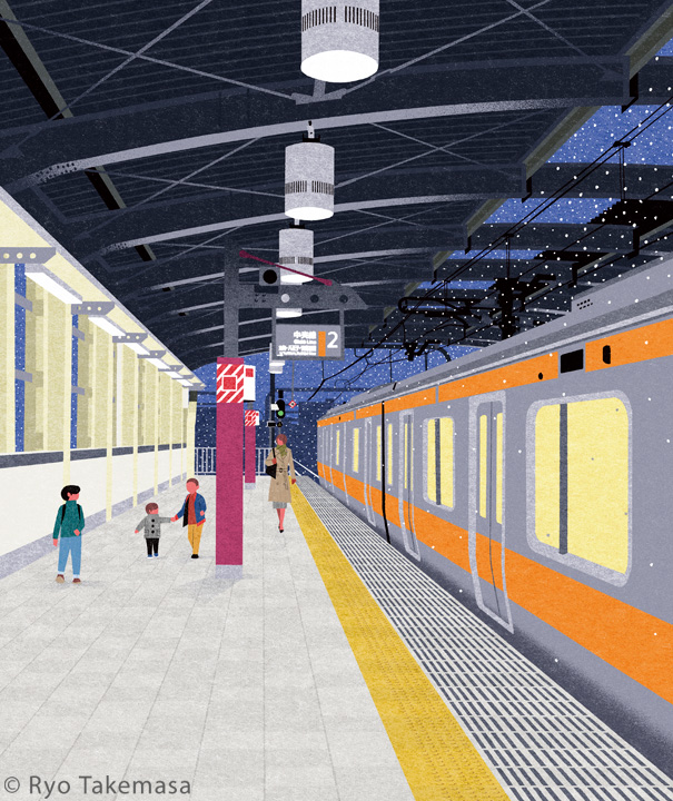 Landscape people winter snow STATION train japan.jpg